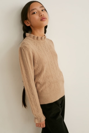 Beige C&A Girls' Jumper | OIELB-1324