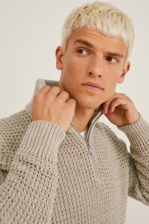 Beige C&A Men's Jumper | ZJFEP-6583