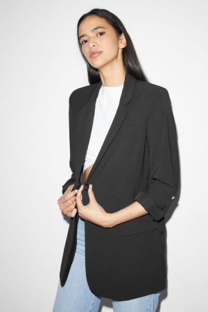 Black C&A Clockhouse Blazer Women's Jackets | SQCUJ-2156