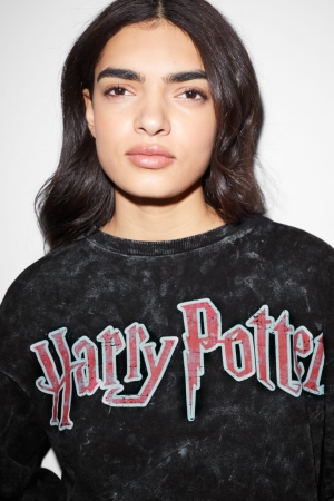 Black C&A Clockhouse Harry Potter Women's Sweatshirts | FETXP-6987