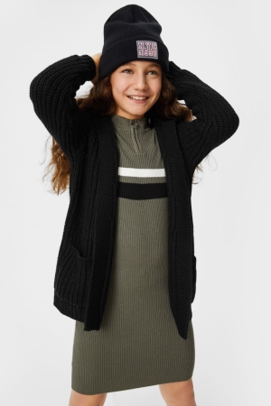 Black C&A Girls' Cardigan | EGWKO-7315