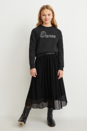 Black C&A Girls' Sweatshirts | ACBKO-1265