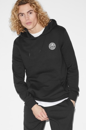 Black C&A Men's Sweatshirts | XWAFB-1523