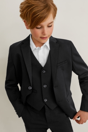 Black C&A Mix-and-match Tailored Girls' Jackets | GRPKB-7589