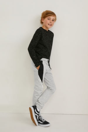 Black C&A Multipack Of 2 Joggers Boys' Trousers | XCGZA-8374