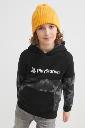 Black C&A Playstation Girls' Hoodie | CNLRV-3805