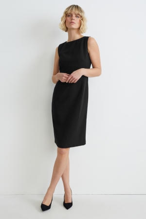 Black C&A Shift Women's Dress | OCUEF-2347