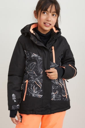 Black C&A Ski With Hood Girls' Jackets | XUVOM-1587