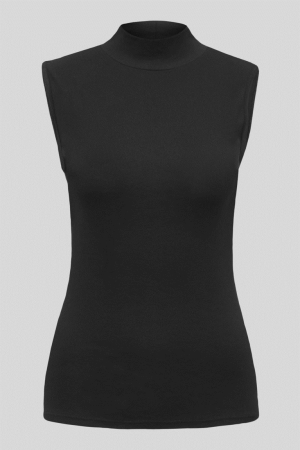 Black C&A Speidel Vest Organic Cotton Women's Underwear | MSJFO-3025