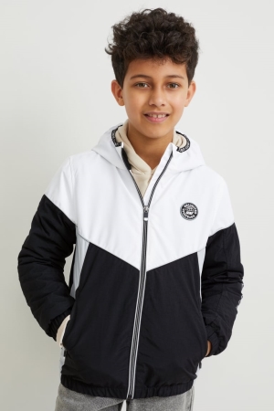 Black C&A With Hood Girls' Jackets | ASIHE-2867