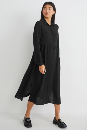 Black C&A Women's Dress | AVJCU-1928