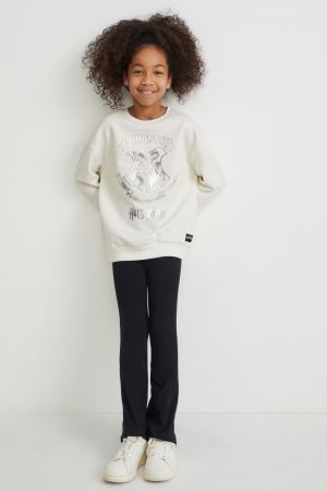 Black / White C&A Harry Potter Set And Leggings 2 Piece Girls' Sweatshirts | BXCYP-1837