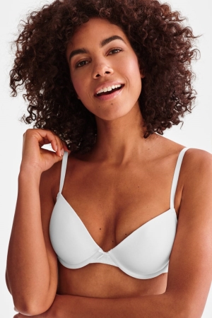 Black / White C&A Multipack Of 2 Underwire Bra Demi Organic Cotton Women's Underwear | FBYHE-8639