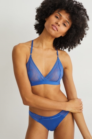 Blue C&A Bralette Women's Underwear | YMEWN-6231