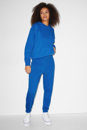 Blue C&A Clockhouse Joggers Women's Trousers | QTARL-3127