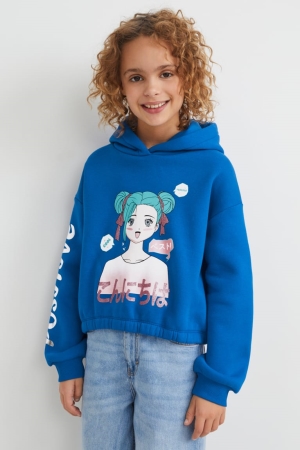 Blue C&A Girls' Hoodie | KDCBI-1406