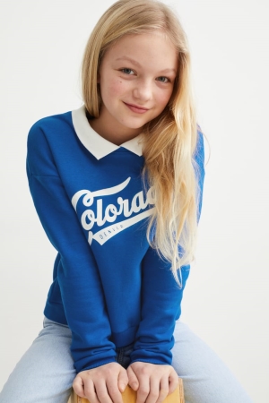 Blue C&A Girls' Sweatshirts | RMYOX-2076