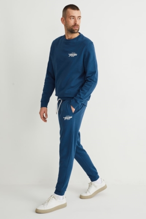 Blue C&A Joggers Men's Trousers | VZEOL-8701