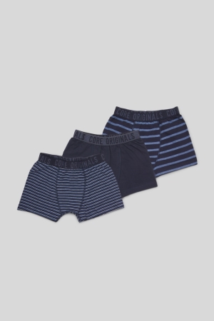 Blue C&A Multipack Of 3 Boxer Organic Cotton Boys' Underwear | OVYAI-6459