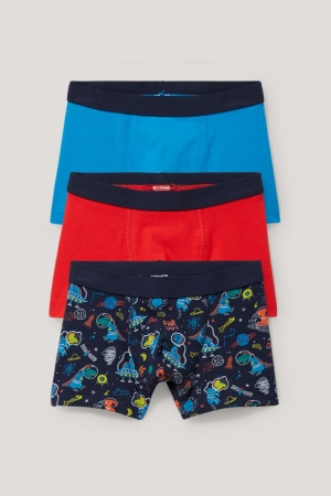 Blue C&A Multipack Of 3 Organic Cotton Boys' Underwear | GEMKR-4829