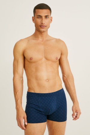 Blue C&A Multipack Of 3 Trunks Organic Cotton Lycra® Men's Underwear | TIDVK-3012