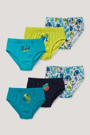 Blue C&A Multipack Of 6 Briefs Organic Cotton Boys' Underwear | INZGY-3480