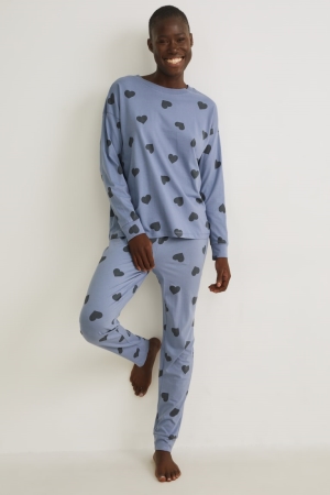 Blue C&A Pyjamas Patterned Women's Nightwear | CAVWQ-3105