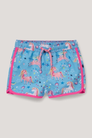 Blue C&A Unicorn Swim Girls' Swimwear | HGIZM-0125