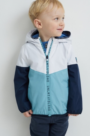 Blue C&A With Hood Girls' Jackets | QEWHV-1543