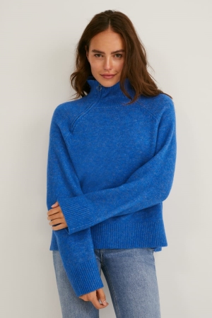 Blue Melange C&A Recycled Women's Jumper | VDAPE-7102