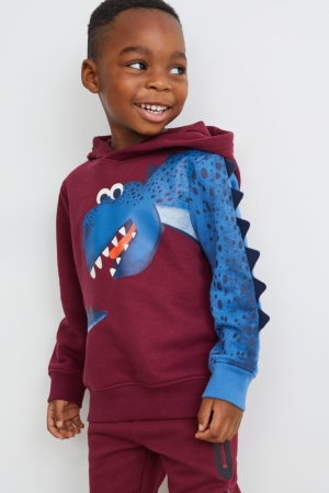 Bordeaux C&A Multipack Of 2 Dinosaur And Long Sleeve Girls' Hoodie | RTXCW-2946