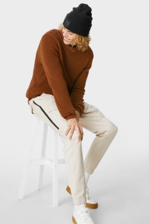 Brown C&A Clockhouse Men's Jumper | CUBEN-7980