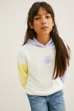 Creme C&A Girls' Hoodie | BPGWM-5409