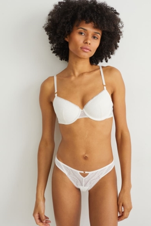 Creme White C&A Briefs Women's Underwear | RLWMS-5438