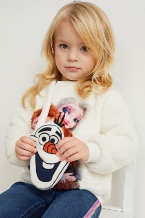 Creme White C&A Frozen Set And Bag Recycled Girls' Sweatshirts | JRMBE-8315