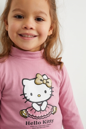 Creme White C&A Multipack Of 3 Hello Kitty Polo Neck Girls' Top | LXUEJ-6759