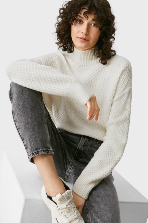 Creme White C&A Women's Jumper | KVCRL-6721