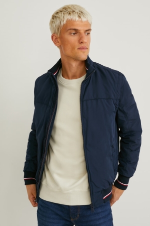 Dark Blue C&A 2-in-1 Bomber Men's Jackets | EAFVP-0236