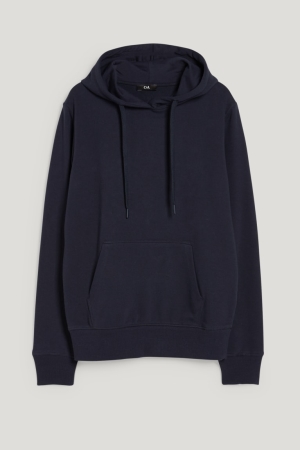 Dark Blue C&A Basic Organic Cotton Women's Hoodie | PGALT-5982