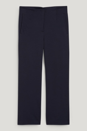 Dark Blue C&A Culottes High Waist With Recycled Polyester Women's Trousers | WGZNY-8749