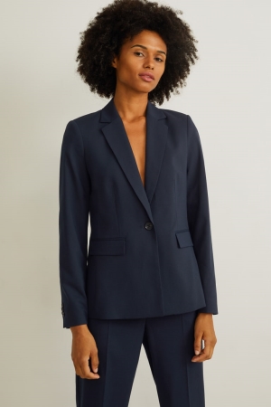 Dark Blue C&A Fitted Recycled Women's Jackets | GVDEL-5921