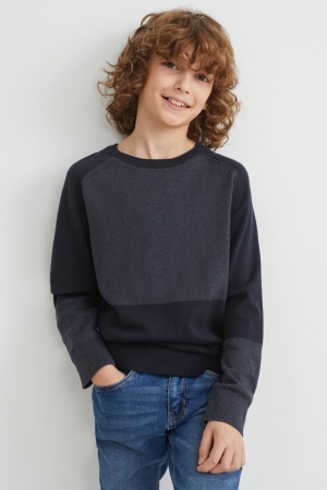 Dark Blue C&A Girls' Jumper | UYGDF-0189