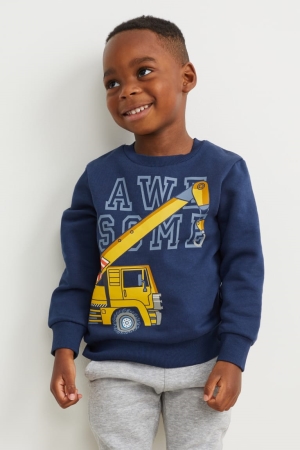 Dark Blue C&A Girls' Sweatshirts | DFABK-8516