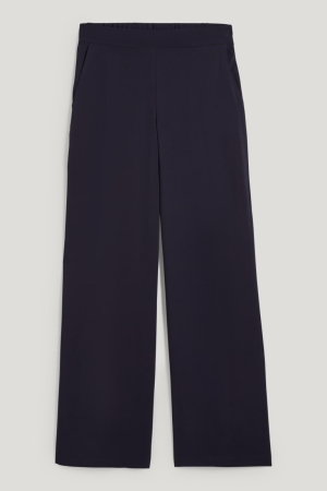 Dark Blue C&A High Waist Palazzo Lenzing™ Ecovero™ Women's Trousers | YRNGH-2301