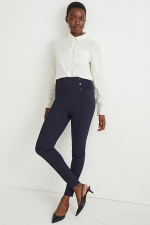 Dark Blue C&A Leggings Lenzing™ Ecovero™ Women's Trousers | VYTUC-9645