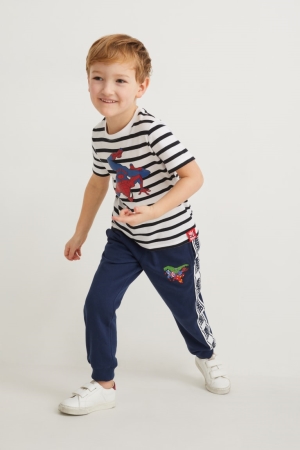 Dark Blue C&A Marvel Joggers Boys' Trousers | QHOXW-6710