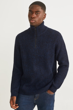 Dark Blue C&A Men's Jumper | NUCKW-2178