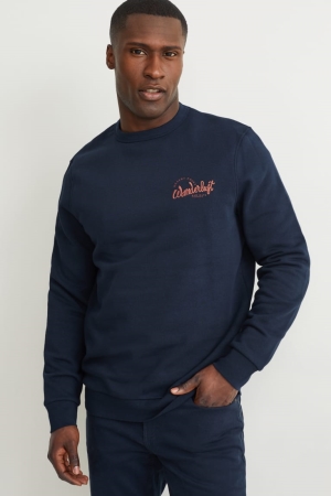 Dark Blue C&A Men's Sweatshirts | RMCGA-1584