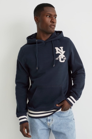 Dark Blue C&A Men's Sweatshirts | SGYTC-3678