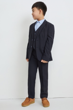 Dark Blue C&A Mix-and-match Stretch Lycra® Recycled Boys' Trousers | YAQSD-3802